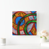 Horloge Carrée Composition #20A par Michael Moffa (Maison)