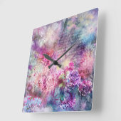 Horloge Carrée Composition dans l'horloge murale Pastel (Angle)