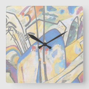 Horloge Carrée Composition Quatre de Wassily Kandinsky - Art Abst