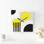Horloge Carrée Conception abstraite (Maison)
