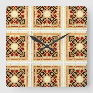 Horloge Carrée Conception arabe #9 chez Emporio Moffa