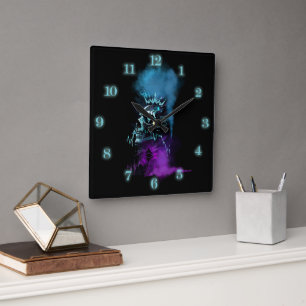 Horloge Carrée Conception Fantastique Cryptomonnaie Ethereum