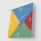 Horloge Carrée Conception géométrique multi-couches Solide plusie (Angle)