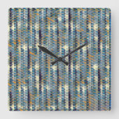 Horloge Carrée Conception moderne abstraite de motif numérique 12 (Recto)