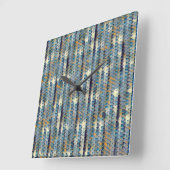 Horloge Carrée Conception moderne abstraite de motif numérique 12 (Angle)