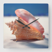 Horloge Carrée Conch Shell (Recto)