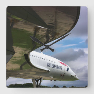 Horloge Carrée Concorde