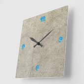 Horloge Carrée Concrete (Angle)