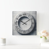 Horloge Carrée concrete ring  (Maison)