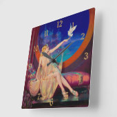 Horloge Carrée Concubine de Sultana le sultan arabe 1925 (Angle)