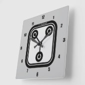 Horloge Carrée Condensateur FLUX 1,21 Gigawatts (Angle)