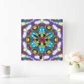 Horloge Carrée Confection Kaleidoscope (Maison)