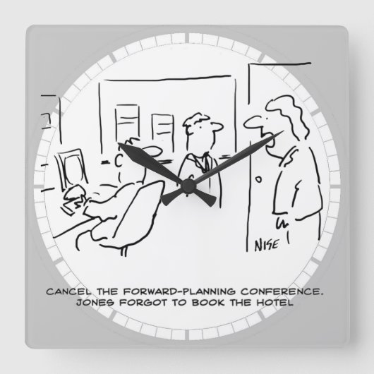 Horloge Carrée Conférence de planification avancée annulée (& Pou (Recto)
