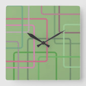 Horloge Carrée Connexions 1 (Recto)