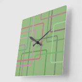 Horloge Carrée Connexions 1 (Angle)