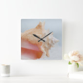 Horloge Carrée Conque Shell | la Floride (Maison)