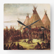 Conseil de guerre sioux George Catlin vers 1850