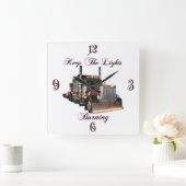 Horloge Carrée Conservez le soleil (Maison)