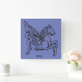Horloge Carrée Constellation: Pegasus (Maison)