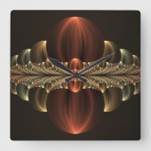 Horloge Carrée Construction d'Imaginaires Art Fractal Abstrait br (Recto)