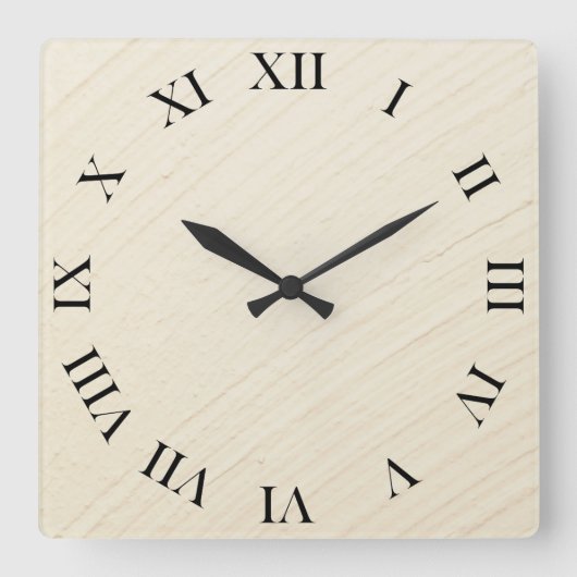 Horloge Carrée Contexte du nettoyage (Recto)