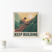 Horloge Carrée Continuer à construire (Maison)