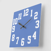 Horloge Carrée Contraste élevé Grandes Nombres Facile à Lire (Angle)