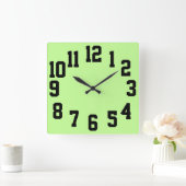 Horloge Carrée Contraste élevé Grandes Nombres Facile à Lire (Maison)