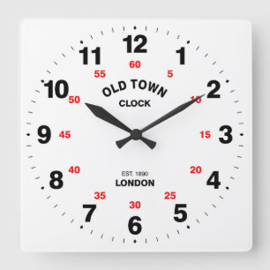 Horloge Carrée Cool & Elegant Old Town Londres