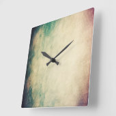 Horloge Carrée Cool Grunge Texture Wall Clock (Angle)