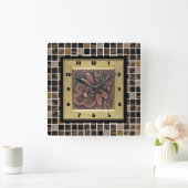 Horloge Carrée Copper (Maison)