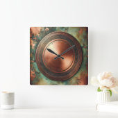 Horloge Carrée copper object and patina (Maison)