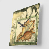 Horloge Carrée Coque conique Silhouette (Angle)