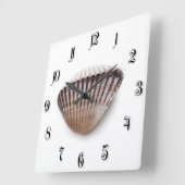 Horloge Carrée Coquillage unique (Angle)