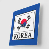 Horloge Carrée Corée (Angle)