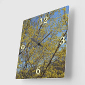 Horloge Carrée Cornelian Cherry (Angle)