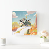 Horloge Carrée Correctif citrouille (Maison)