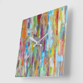 Horloge Carrée Cosmic Chaos Wall Clock (Angle)