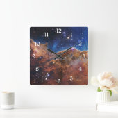 Horloge Carrée Cosmic Cliffs Carina Nebula Space Webb Telescope  (Maison)