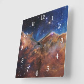 Horloge Carrée Cosmic Cliffs Carina Nebula Space Webb Telescope  (Angle)