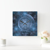 Horloge Carrée Cosmos Background (Maison)