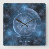 Horloge Carrée Cosmos Background (Recto)