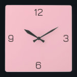 Horloge Carrée Couleur FFC0CB rose - Option pour ajouter un nom<br><div class="desc">Une image PNG pleine échelle basée sur le code HEX (triplet hexadécimal à six chiffres) montré. Utilisez ce code pour mélanger, mettre en correspondance et customiser tout autre élément pour l'accompagner ou pour l'ajouter à d'autres collections. Les codes hexadécimaux peuvent être utilisés pour customiser la plupart des couleurs de texte...</div>
