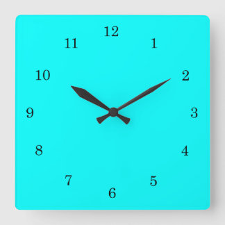 Horloge Carrée Couleur lumineuse solide régénératrice de