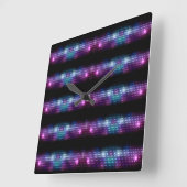 Horloge Carrée Couleurs des styles classiques (Angle)