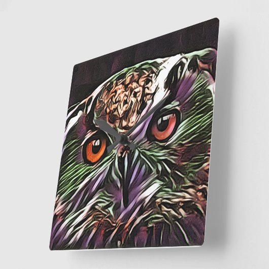 HORLOGE CARRÉE COUPER OWL (Angle)