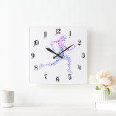 Horloge Carrée Coureur (Maison)