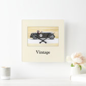 Horloge Carrée Course vintage (Maison)