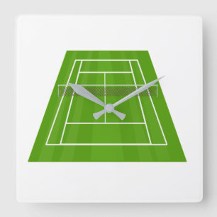 Horloge Carrée court de tennis