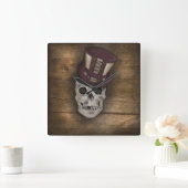 Horloge Carrée Coussin Steampunk (Maison)